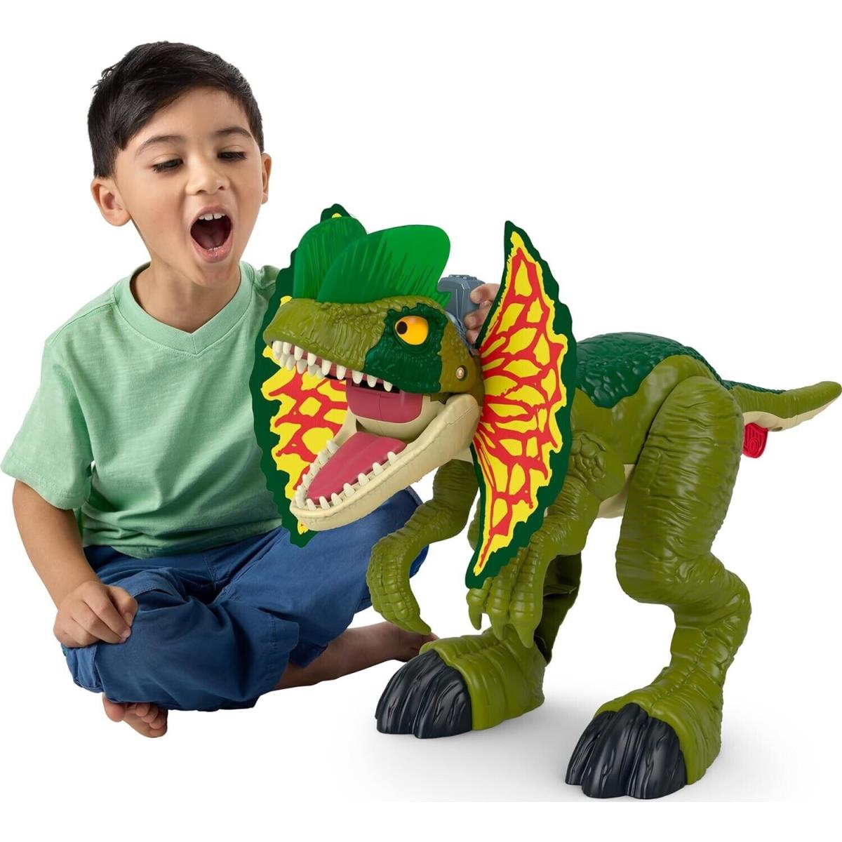 Imaginext Jurassic World Thrash Attack Dilophosaurus Dino Lights Sounds