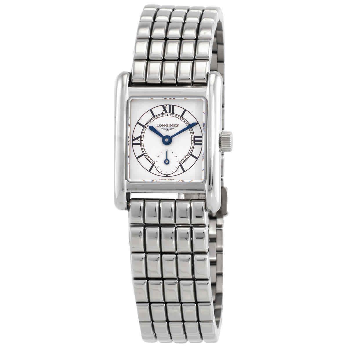 Longines Mini Dolcevita Quartz Silver Dial Ladies Watch L5.200.4.75.6 - Dial: Silver, Band: Silver-tone, Bezel: Silver-tone