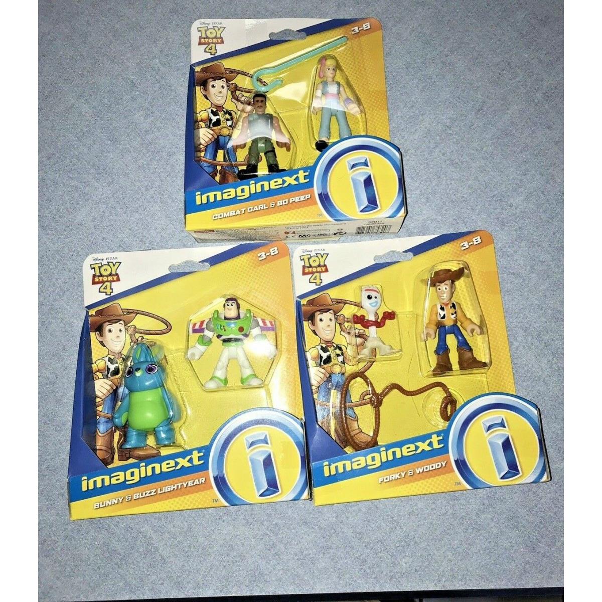 Bnip Imaginext Toy Story 4 Combat Carl BO Peep Woody Forky Buzz Bunny