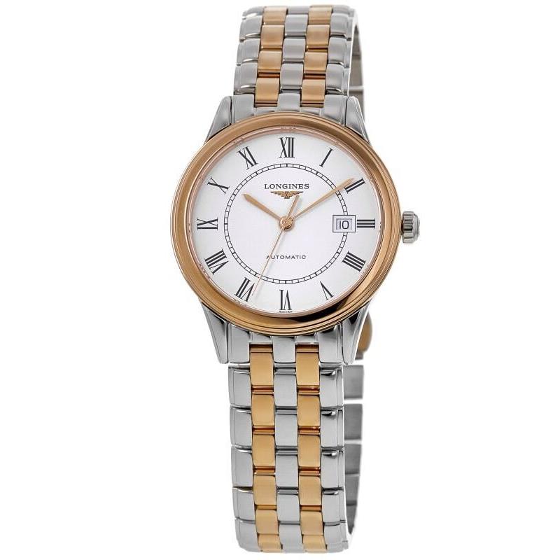 Longines Flagship Automatic 30mm White Dial Women`s Watch L4.374.3.91.7