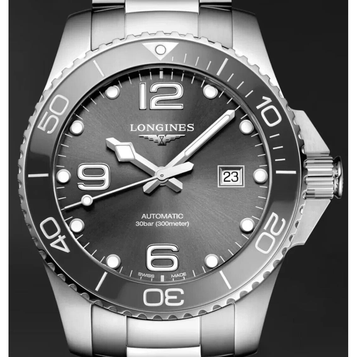 Longines Hydroconquest Automatic Grey Dial 43mm L3.782.4.76.6