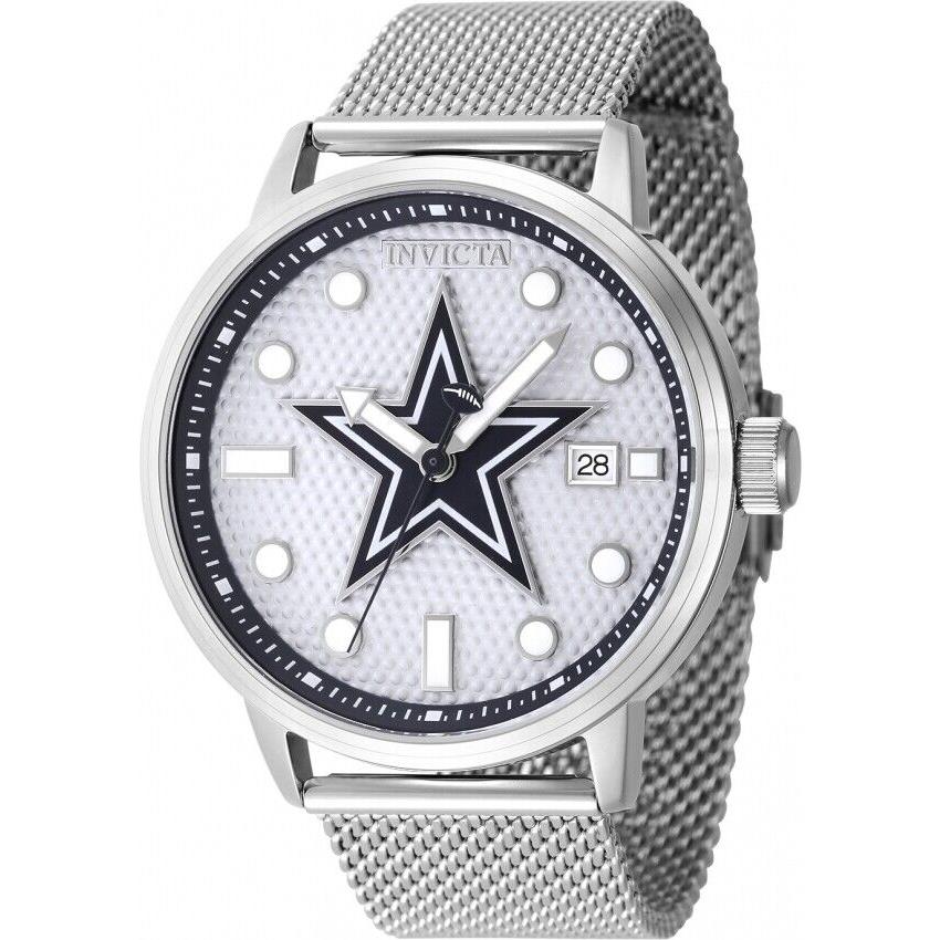 Longines Invicta Nfl Dallas Cowboys Quartz Grey Dial Men`s Watch 47968