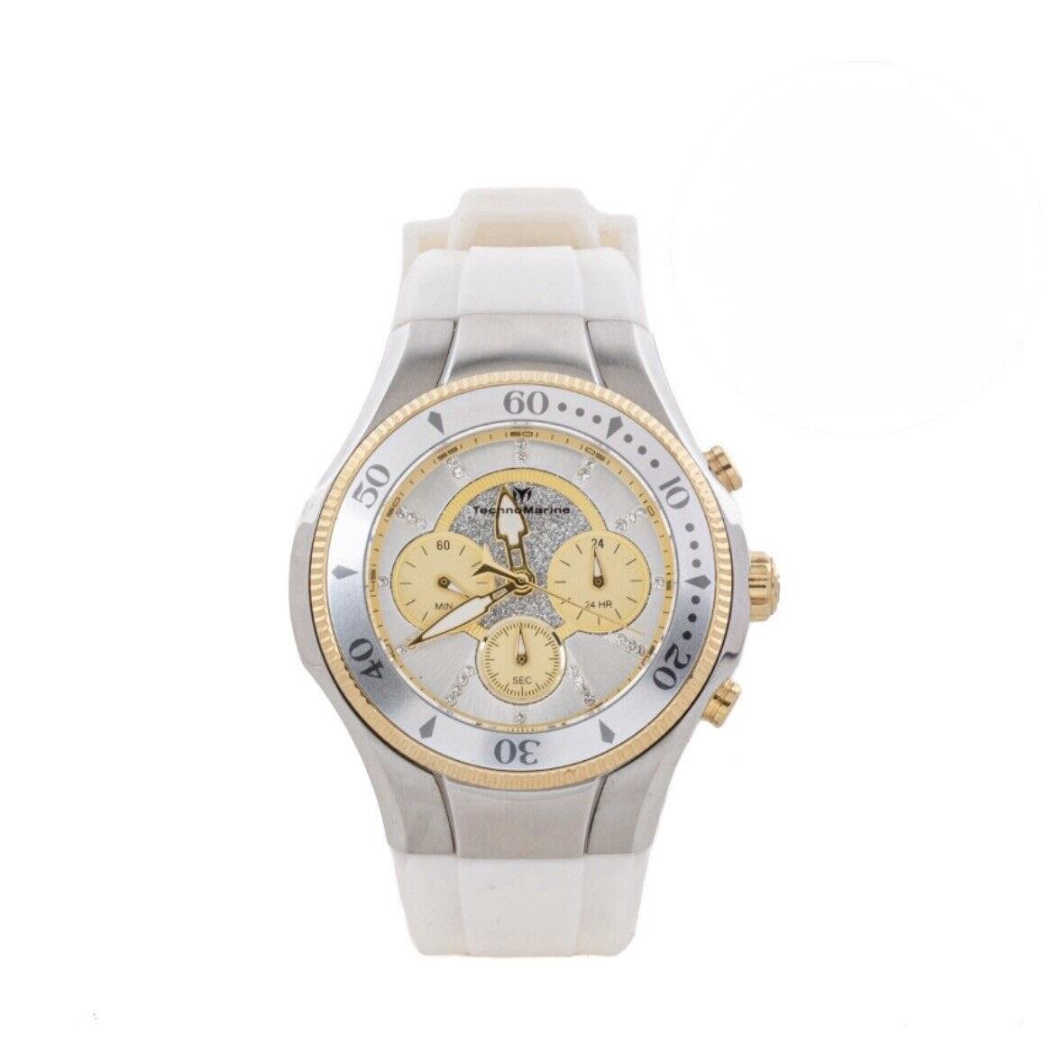 Technomarine TM-118137 Cruise Men`s 45mm Chronograph Silver/gold Dial Watch