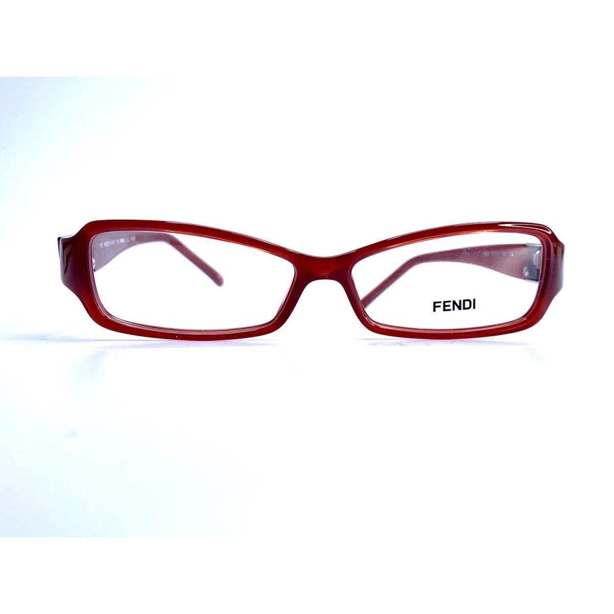 Fendi Clear Red Cat Eye Glasses Red Crystal Temples Italy F886R 51 13 135