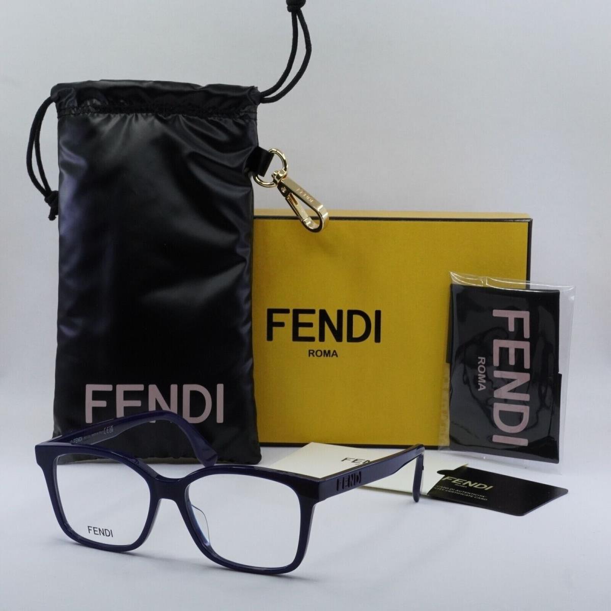 Fendi FE50016I 090 Midnight Blue 52mm Eyeglasses DA