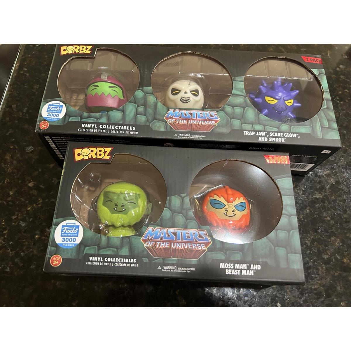 Funko Dorbz Masters of The Universe Limited 3000 Pieces Motu Funko Toys-set of 5