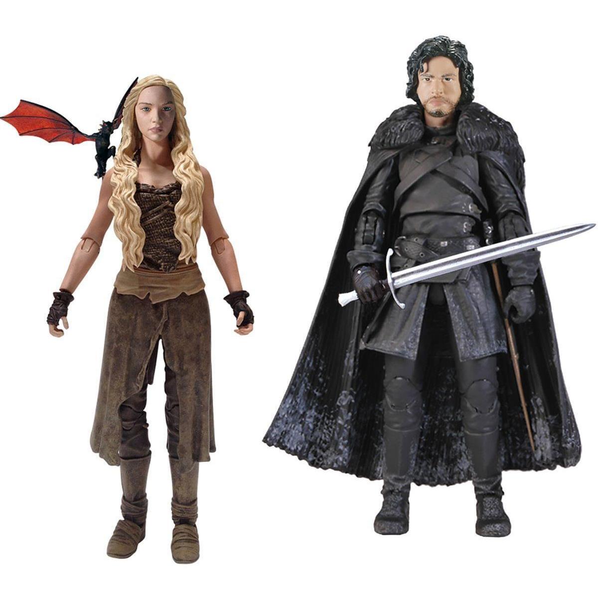 Game of Thrones Funko 6 Legacy Action Figure Bundle: Daenerys Jon Snow