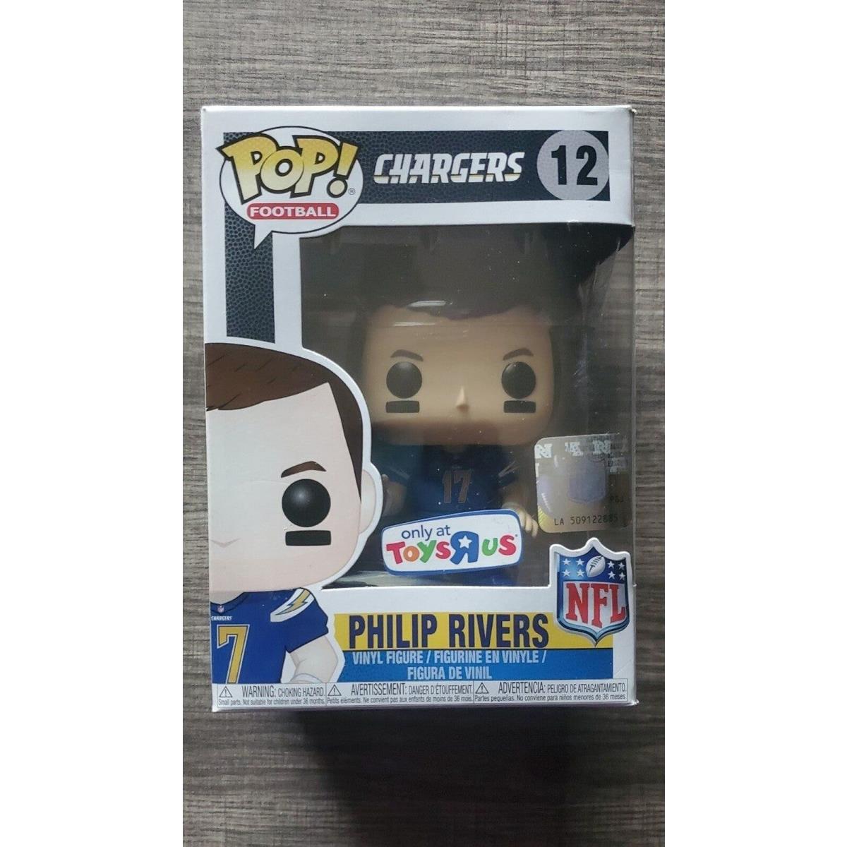 Funko Pop Nfl Football Chargers Philip Rivers 12 Figure Toys R Us Exclusive