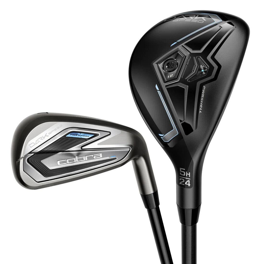 Women`s Cobra Darkspeed Iron/hybrid Combo Set 5H 6H 7-GW 7 Clubs - Lie Angle: Black