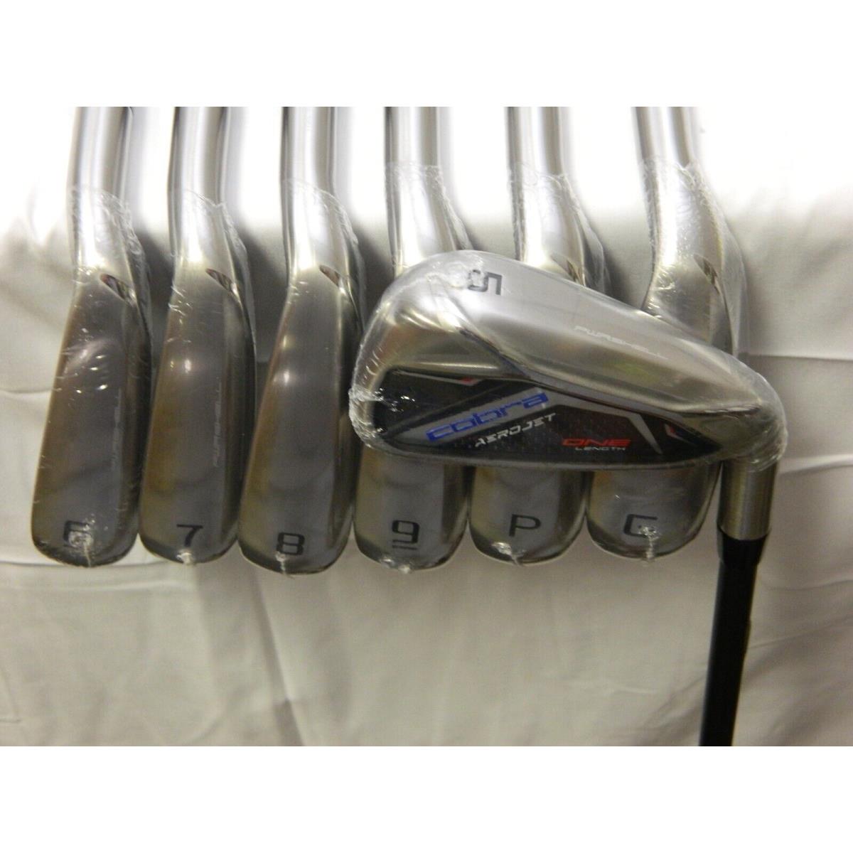 RH Cobra Aerojet One Length Iron Set 5-GW Irons Kbs Pgi 65A Senior Graphite