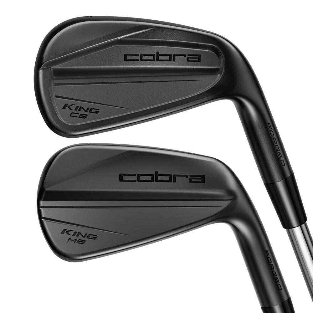 2024 Cobra King Cb/mb Black Iron Set RH 4-PW Steel Stiff - Chrome