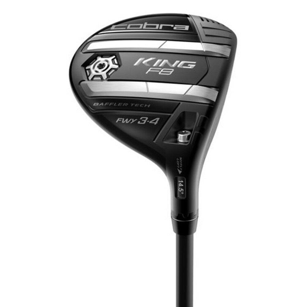 Cobra King F8 3-4 Fairway Wood - R-flex - Black/silver - LH