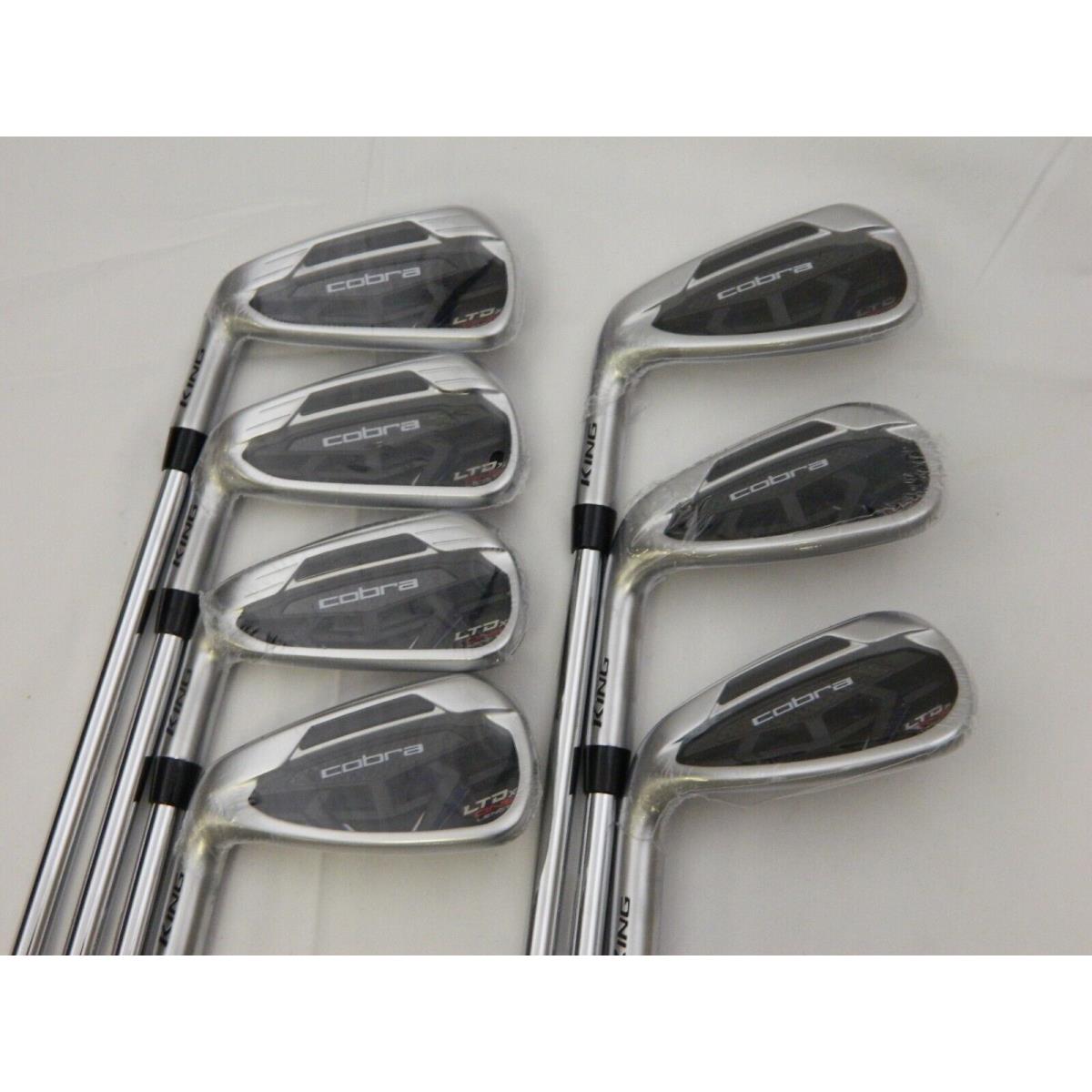 LH Cobra Ltdx One Length Iron Set 5-GW Irons Kbs Tour Stiff Flex Ltd x