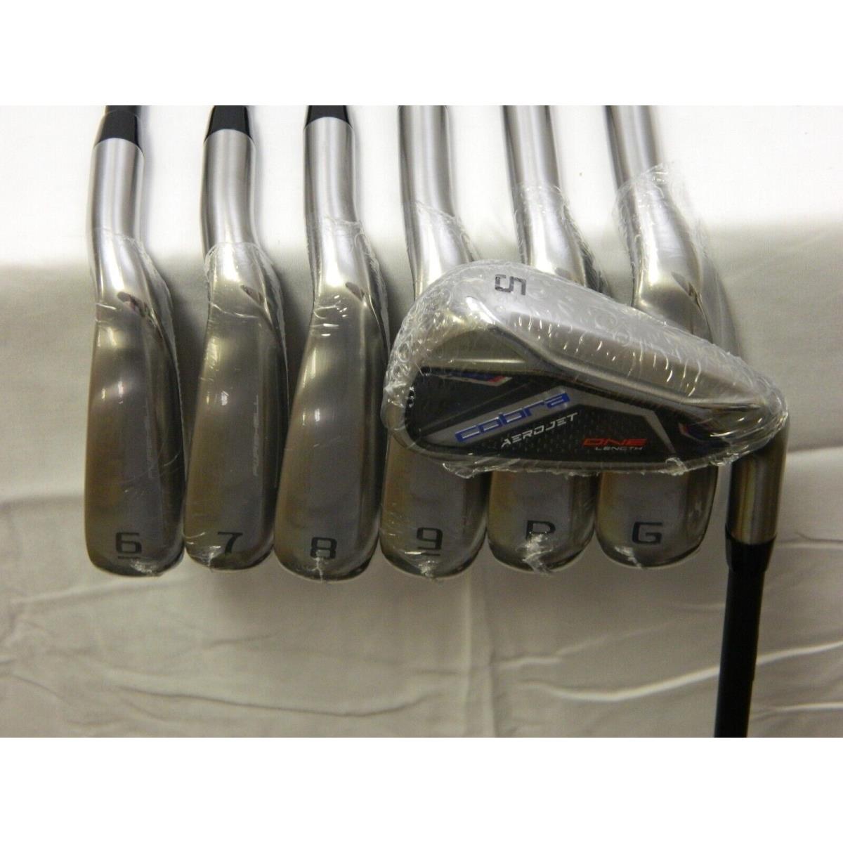 RH Cobra Aerojet One Length Iron Set 5-GW Irons Kbs Pgi 85S Stiff Graphite