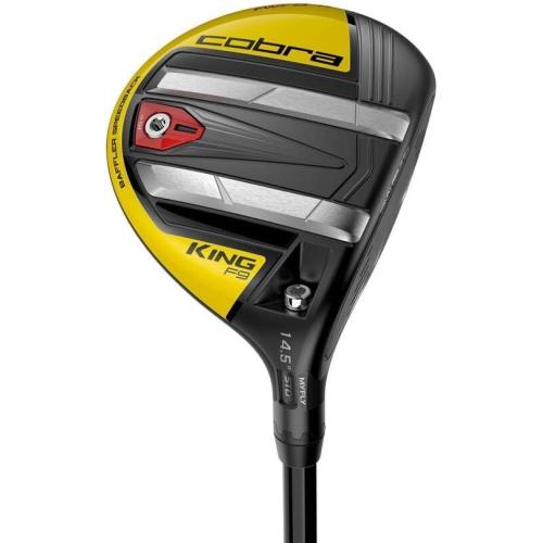 LH Cobra King F9 Yellow 3-4 14.5 Fairway Wood Atmos Regular W/headcover