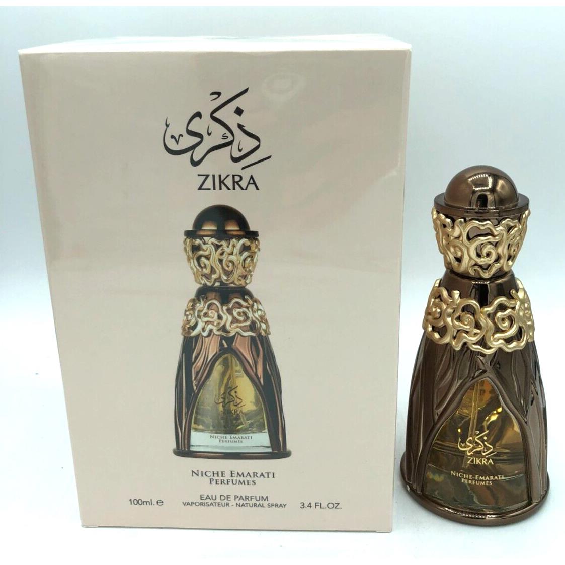 Niche Emarati Zikra by Lattafa Eau De Parfum Spray Unisex 3.4 oz