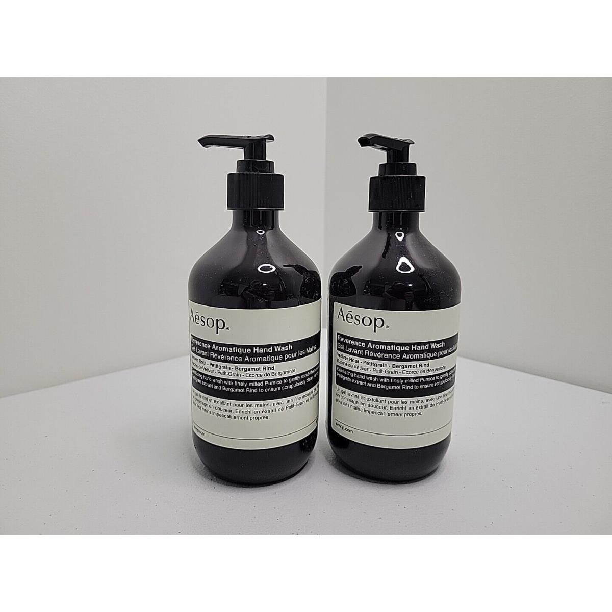 Aesop Reverence Aromatique Hand Wash 16.9 oz Lot OF 2