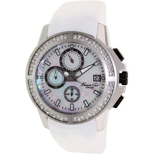 Kenneth Cole York White Silicone Chronograph Mens Watch KC2798