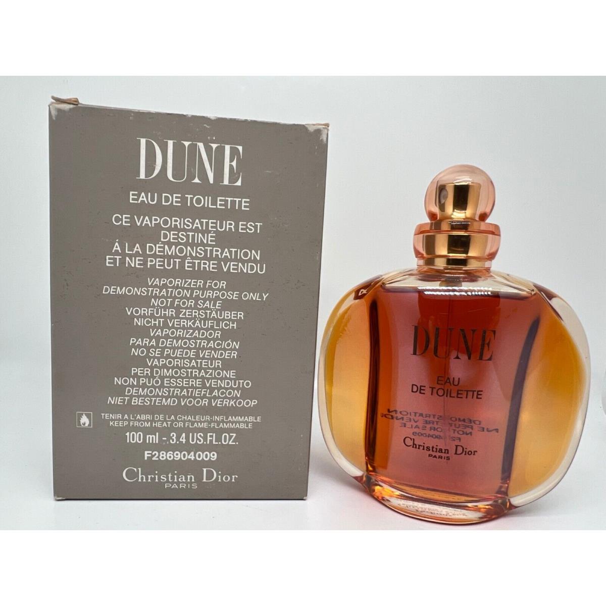 Vintage Dune Women by Christian Dior 3.4 FL oz / 100 ML Edt Spray Tester Box