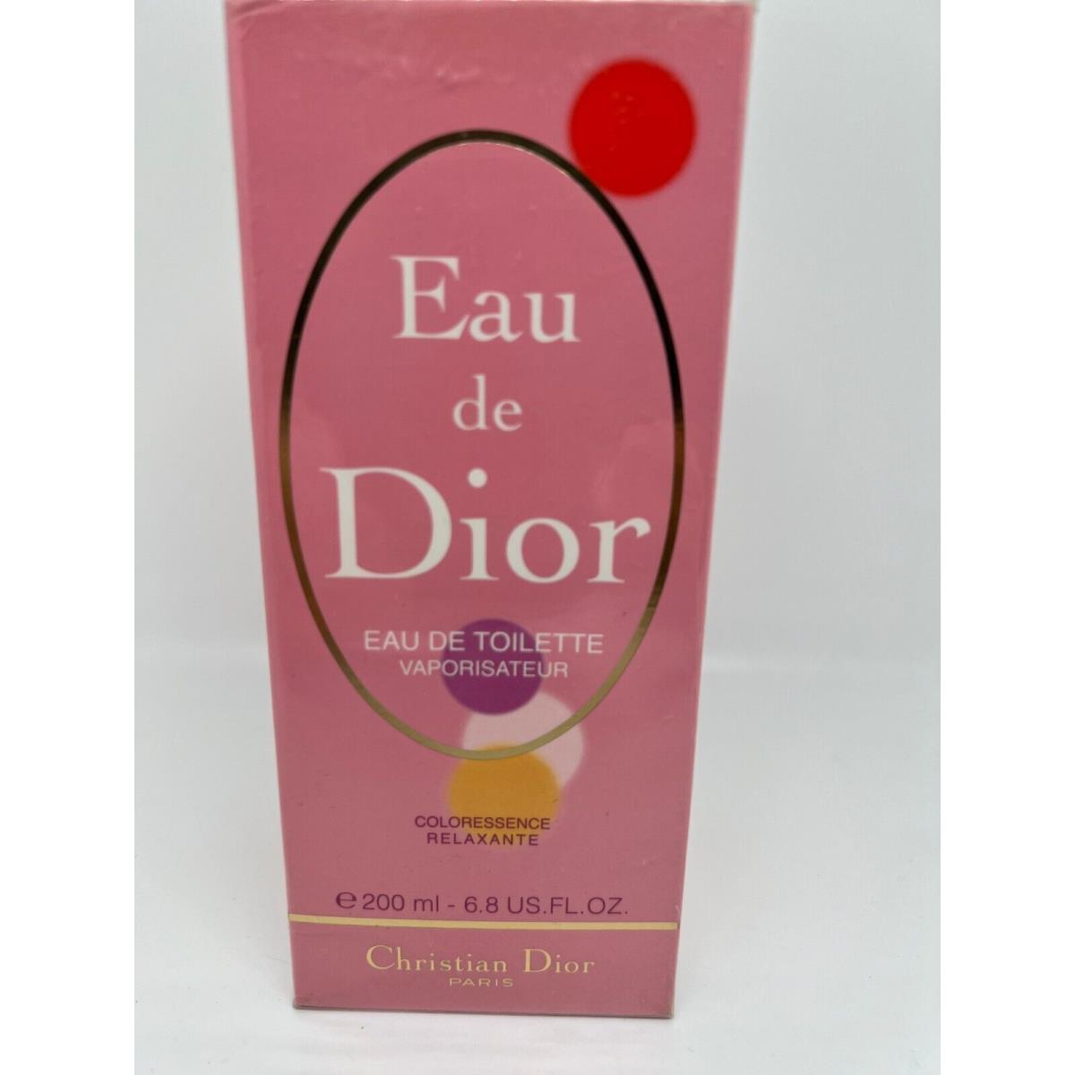 Eau DE Dior Coloressence Relaxing 6.8 oz / 200 ML Eau De Toilette Spray