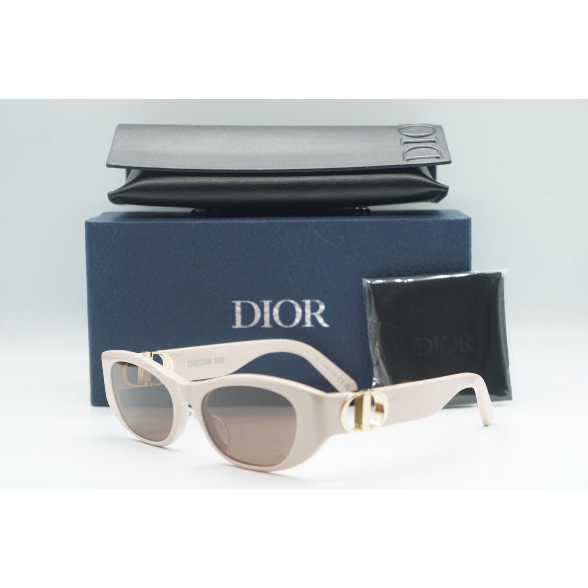 Christian Dior Montaigne S9U 40F0 Pink Brown Sunglasses 53-17