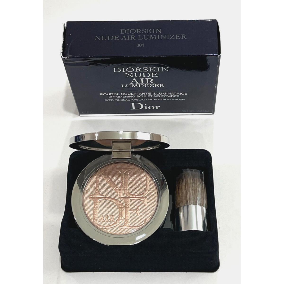 Dior Diorskin Air Luminizer Shimmering Powder + Kabuki Brush - 001 - .21 oz