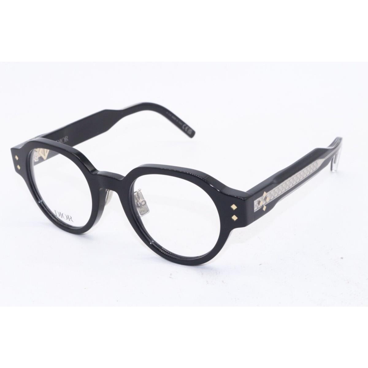 Christian Dior CD Diamondo R4F 1000 Black Gold Eyeglasses 50-23