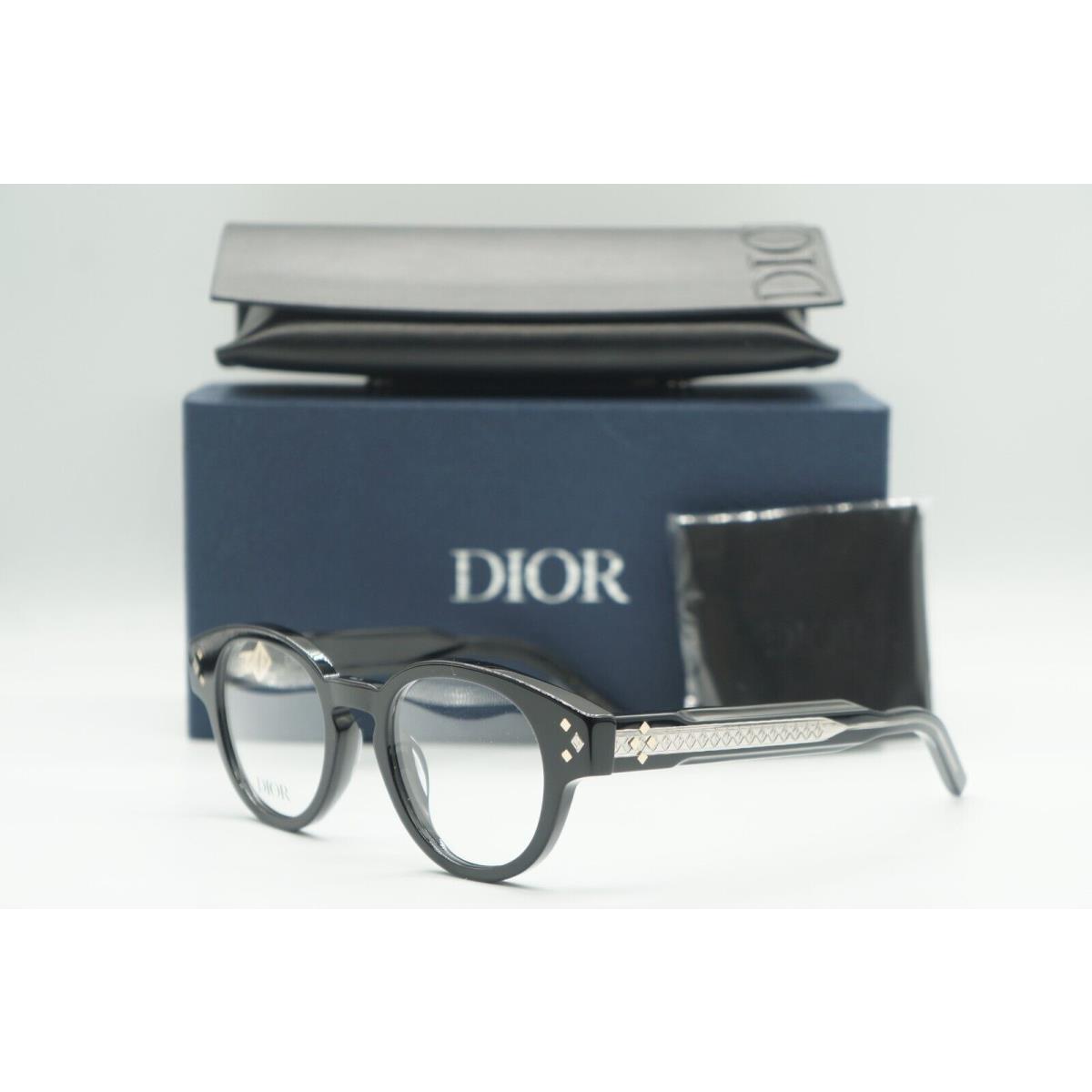 Christian Dior CD Diamondo R1I 1000 Black Crystal Eyeglasses 48-21