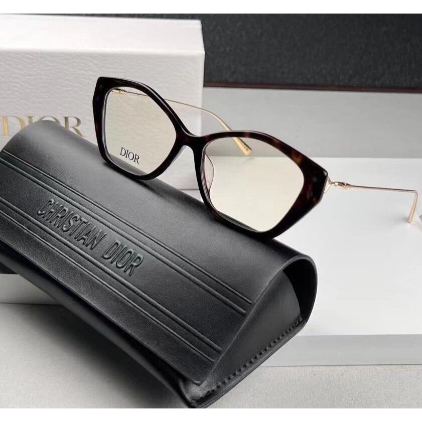 Christian Dior Missdioro S1F 2200 Havana Gold Eyeglasses 54-15