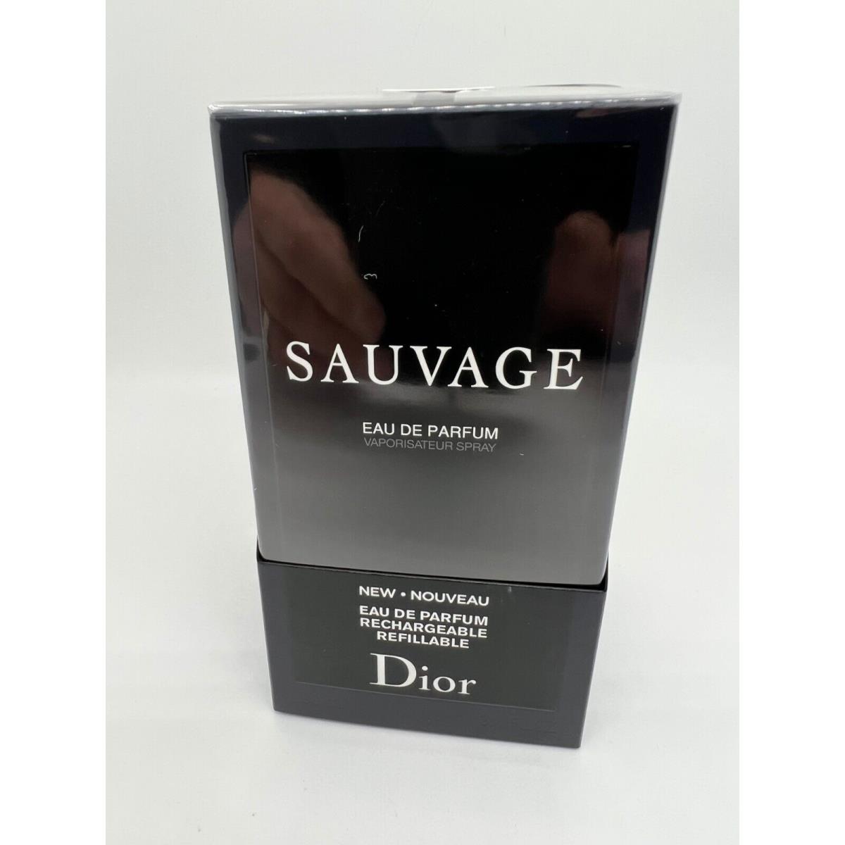 Sauvage by Dior 3.4 FL oz / 100 ML Eau De Parfum Refiffable Spray In Box