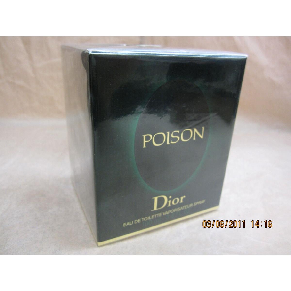 Poison by Dior 3.4 oz / 100 ML Eau De Toilette Spray In Box