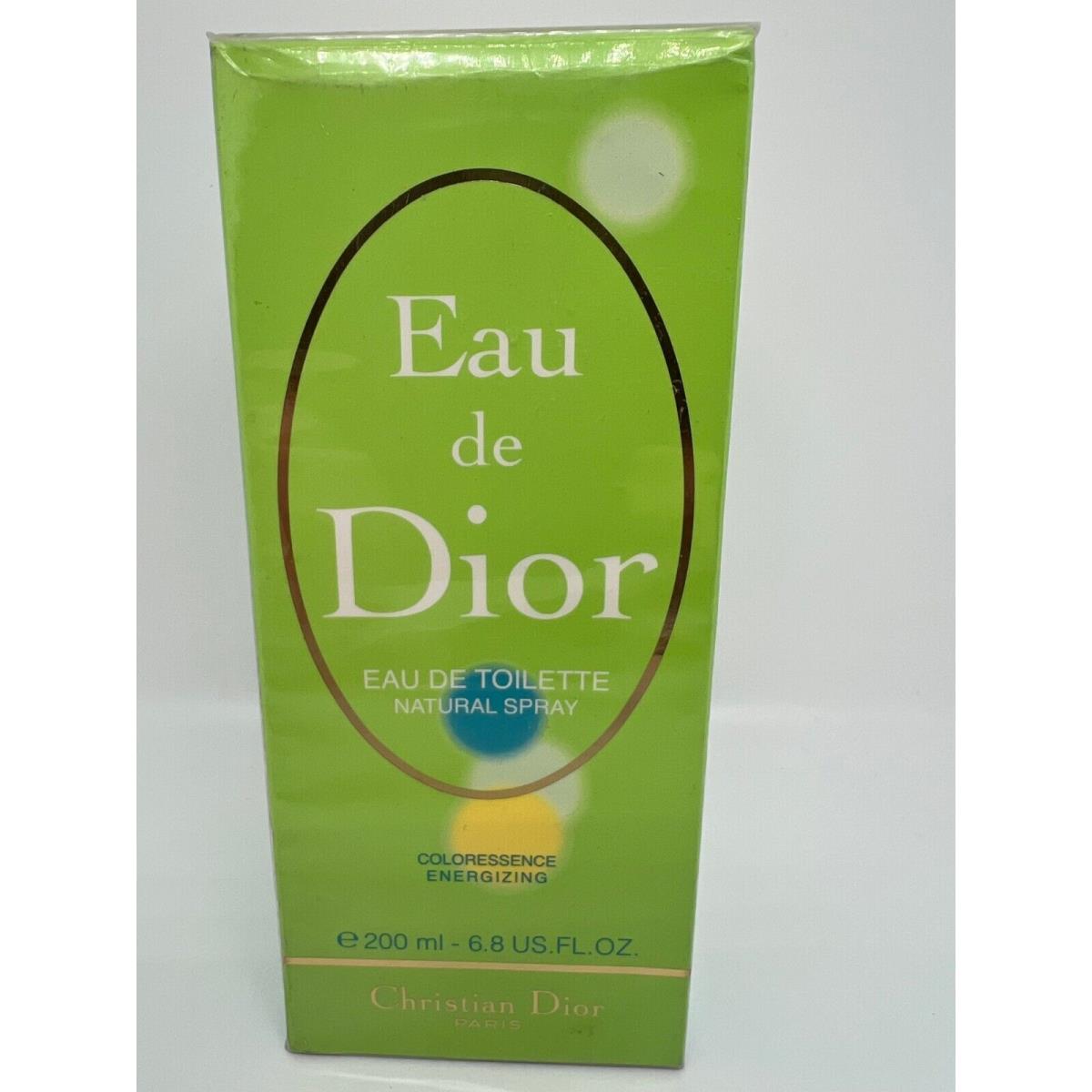 Eau DE Dior Coloressence Energizing 6.8 oz / 200 ML Eau De Toilette Spray