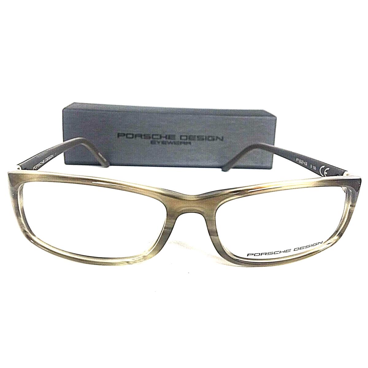 Porsche Design P 8243 P8243 D 54mm Rx Gray Men`s Eyeglasses Frame Italy