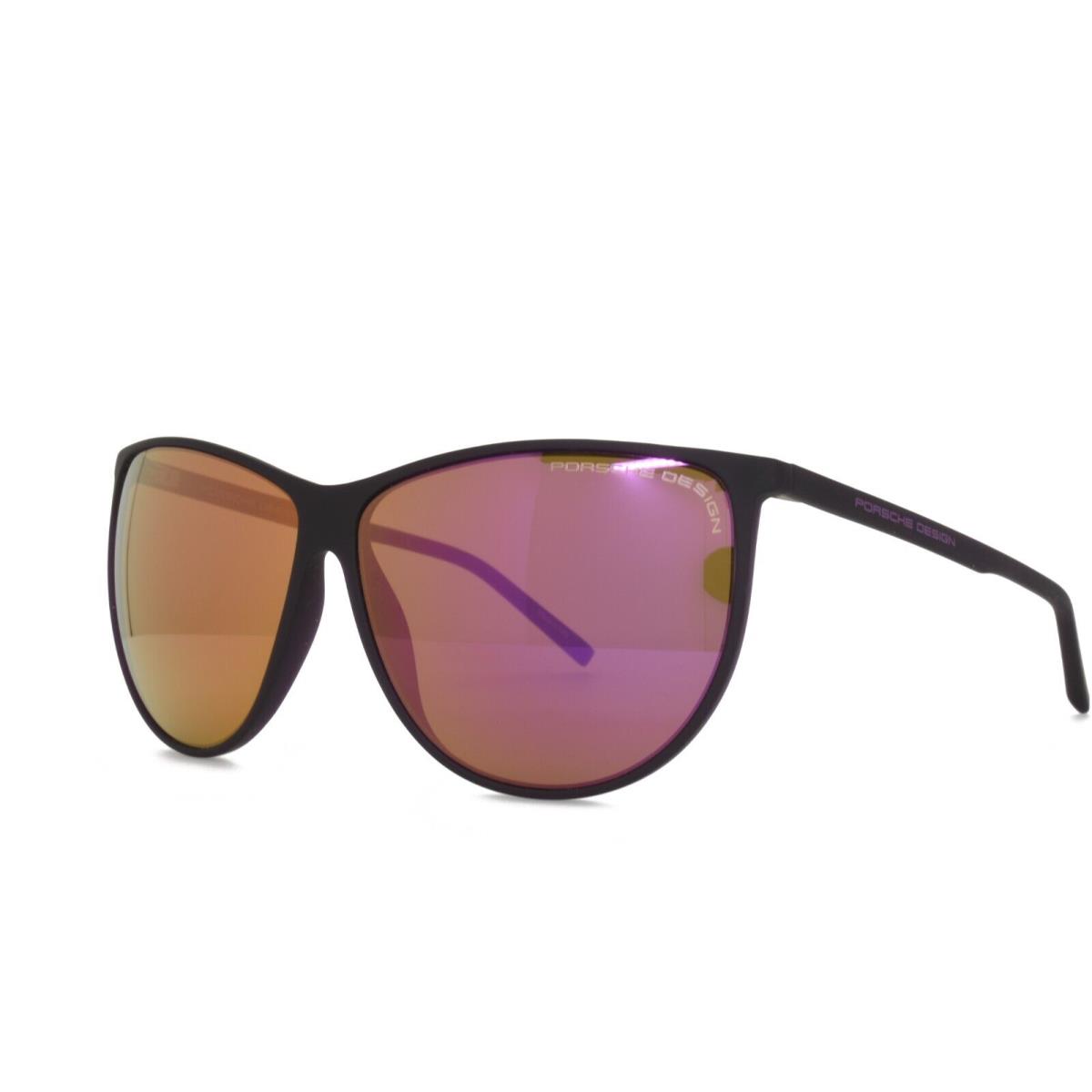 Porsche Design Sunglasses Black Mirror Violet Brown 8601 B