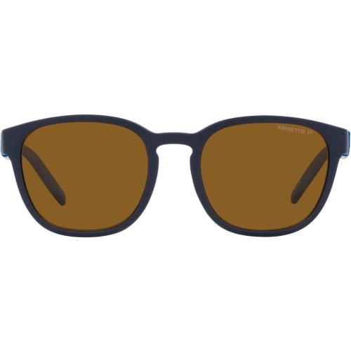 Arnette An 4319 Round Sunglasses Barranco Matte Navy Blue Polar