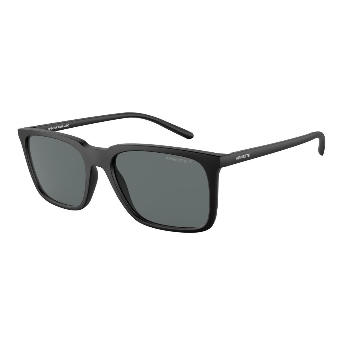 Arnette AN4314 275881 Trigon Matte Black Grey Polarized 56 mm Unisex Sunglasses