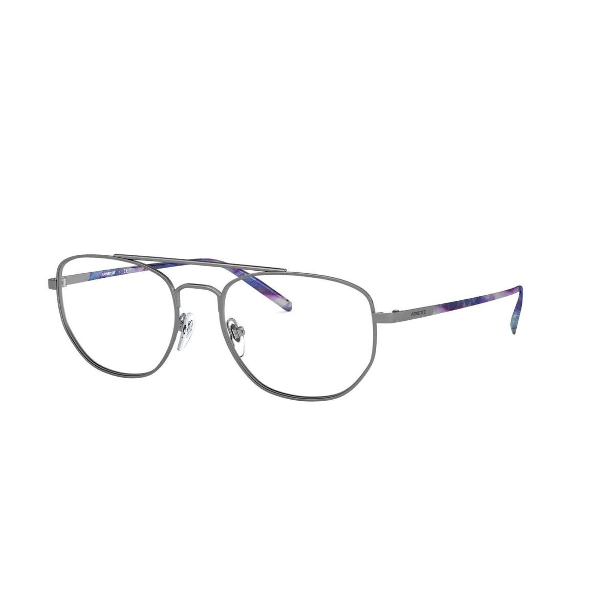 Arnette AN6125 730 Layne Shiny Brushed Gunmetal Demo Lens 54 mm Men`s Eyeglasses