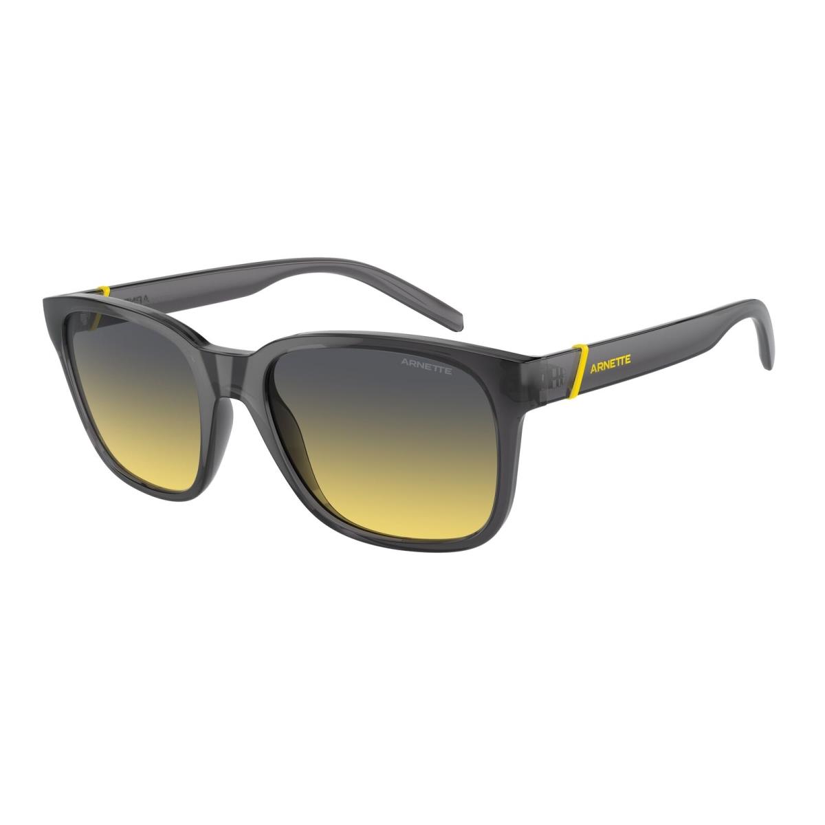 Arnette AN4320 27862Q Surry H Transp Grey Yellow Dk Grey 55 mm Men`s Sunglasses