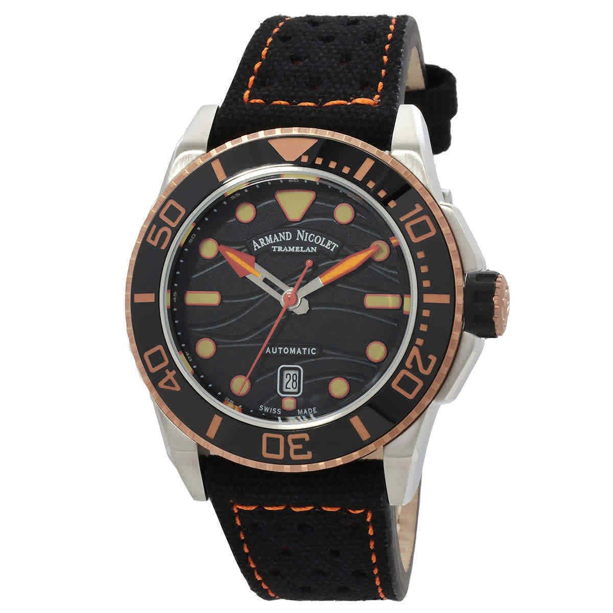 Armand Nicolet Jsh Automatic Black Dial Men`s Watch A480PSN-NO-P0668NO8