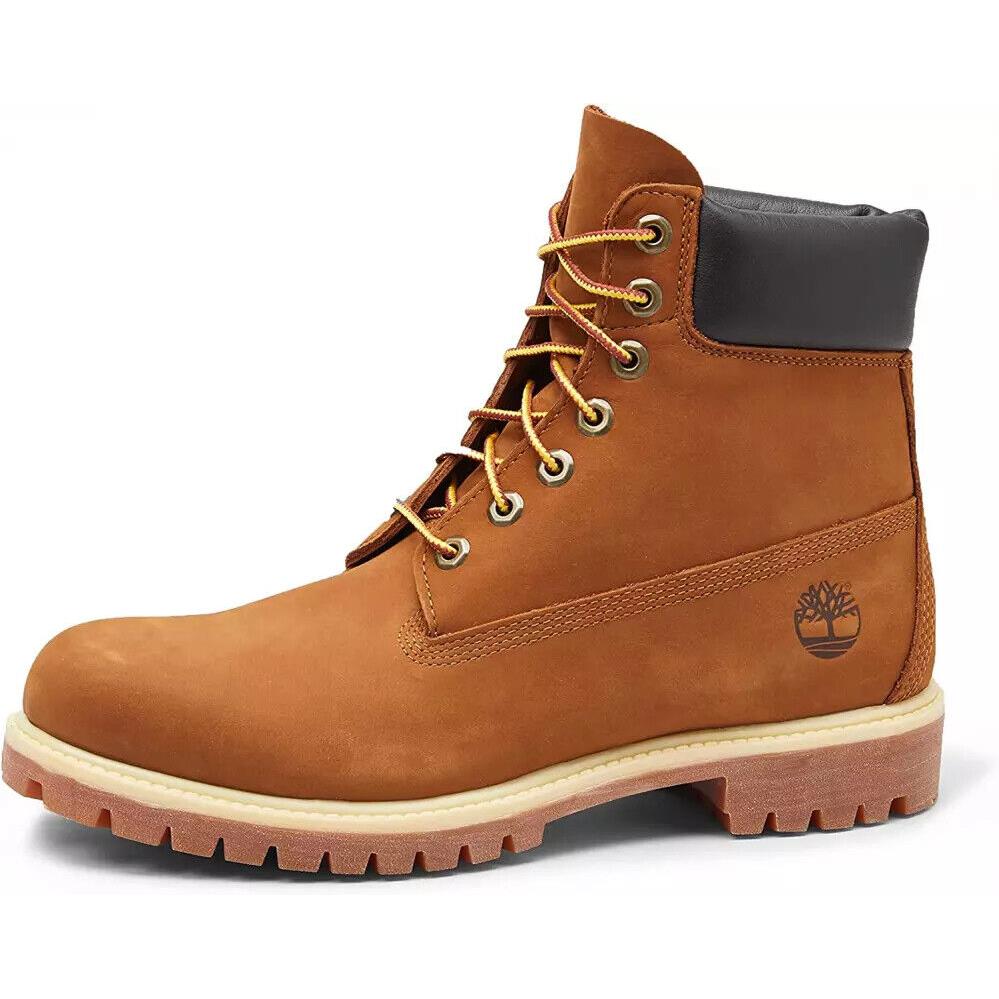 Timberland Men`s Waterproof Leather Boots Rust Nubuck TB072066827 All Sizes