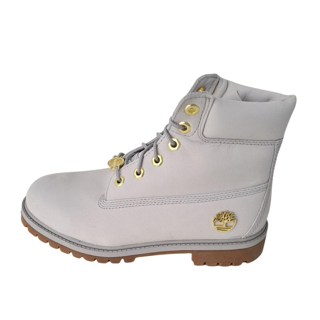 Timberland 6IN Premium Junior Grey 0A43B2 Classic Boots Sz 5 Y = 6.5 Women