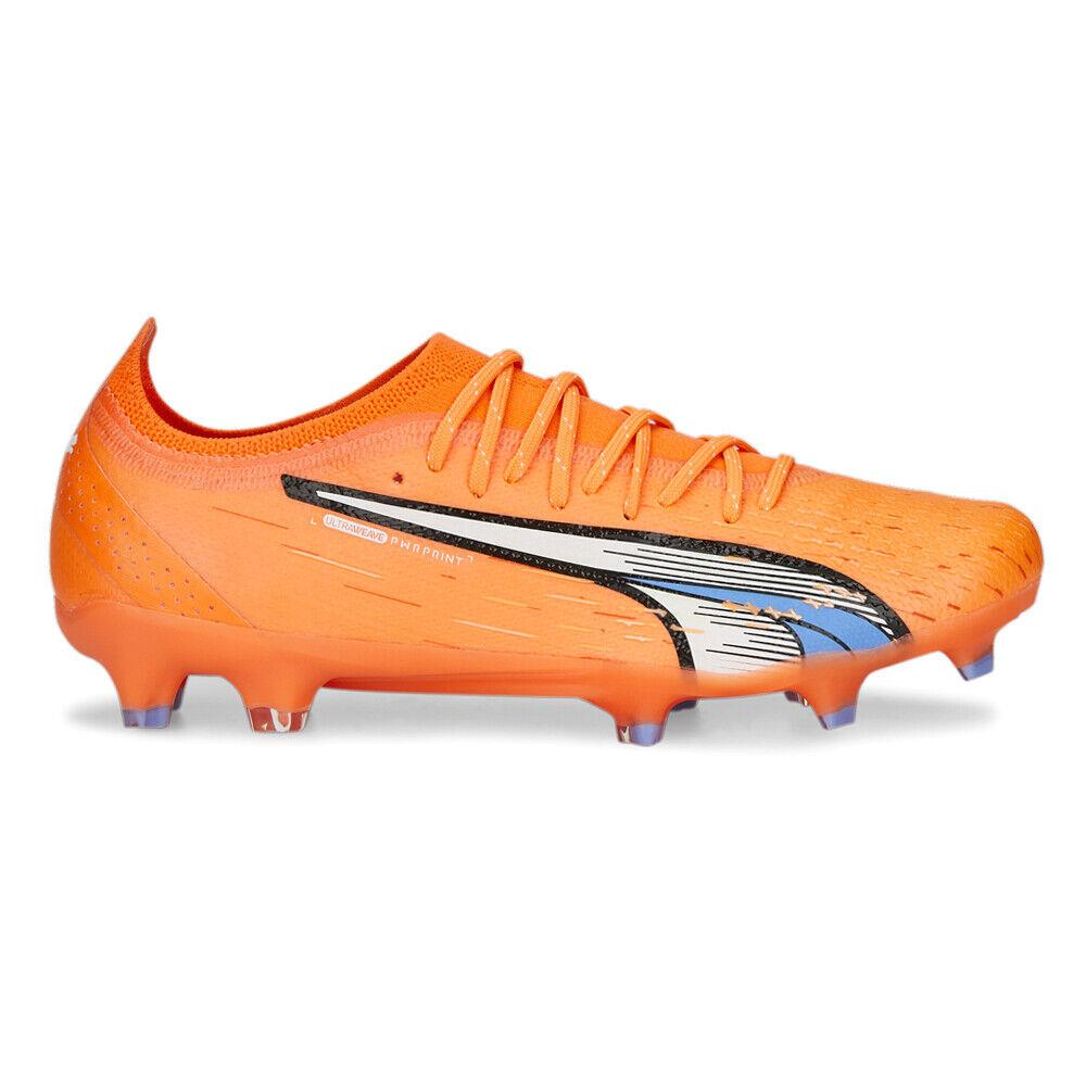 Puma Ultra Ultimate Firm Groundag Soccer Cleats Womens Orange Sneakers Athletic