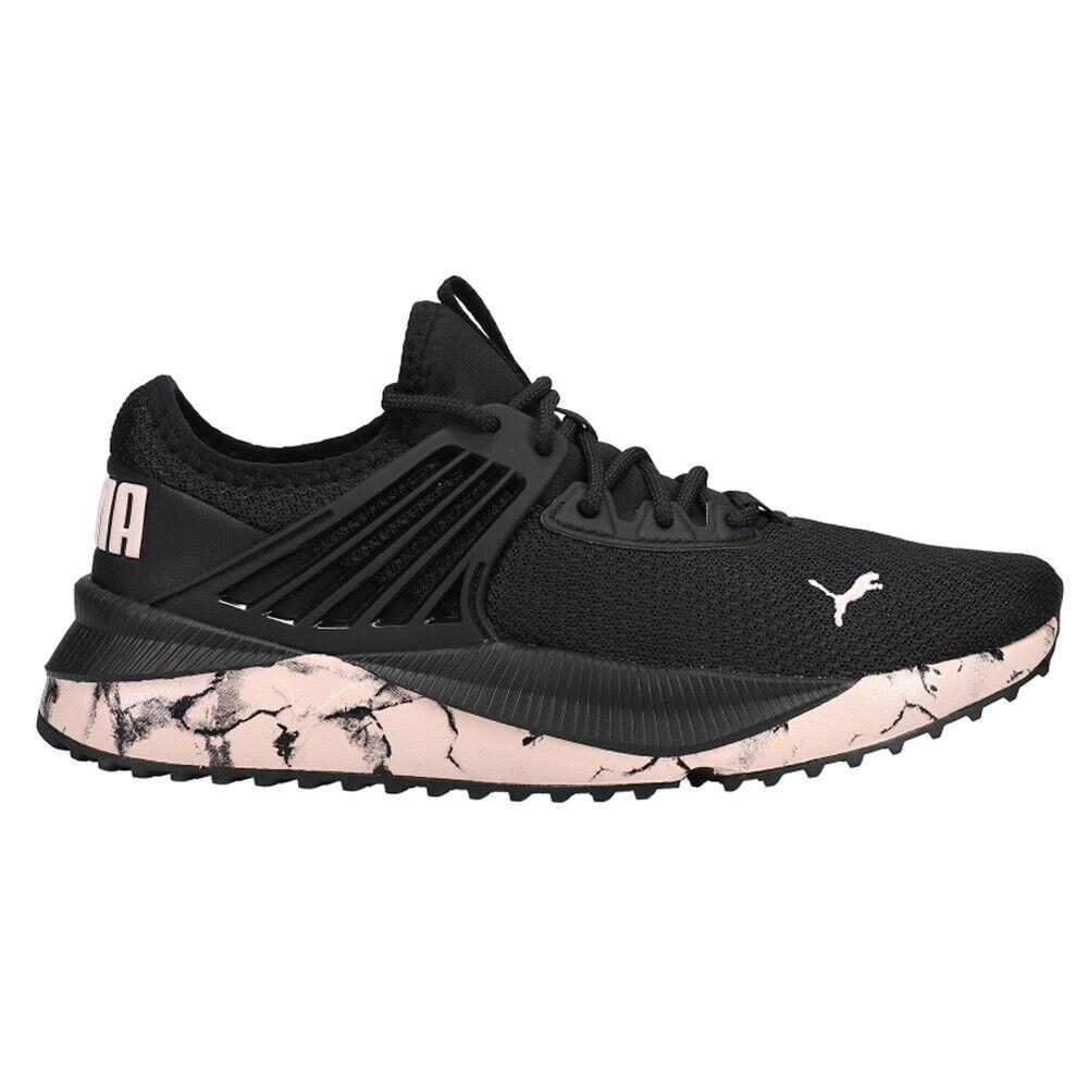 Puma Pacer Future Marble Lace Up Womens Black Pink Sneakers Casual Shoes 38682