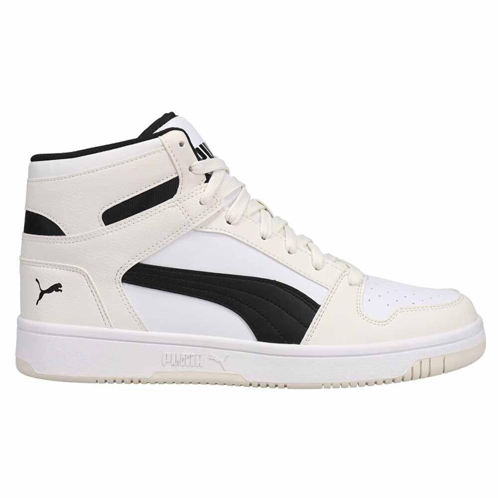 Puma Rebound Layup High Top Mens White Sneakers Casual Shoes 36957330 - White