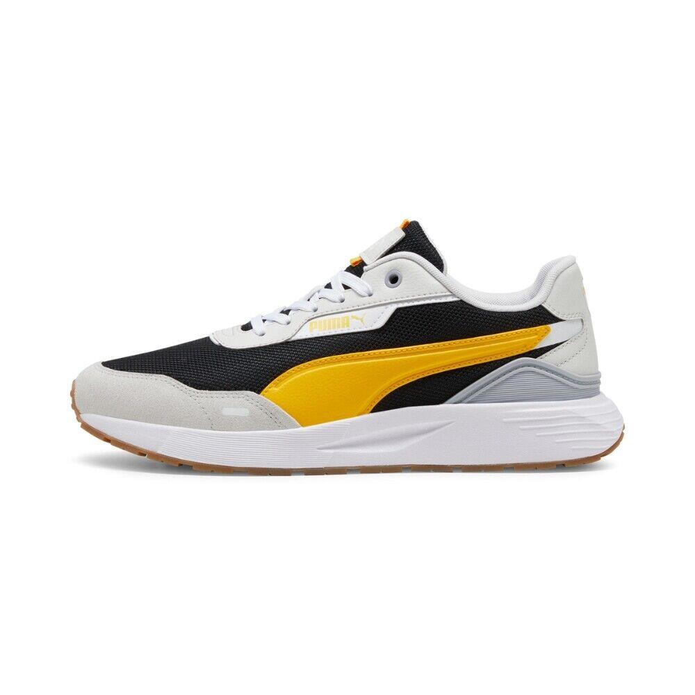 Puma Mens Runtamed Plus Shoes - 391250-23 - Puma Black/yellow/feather Gray