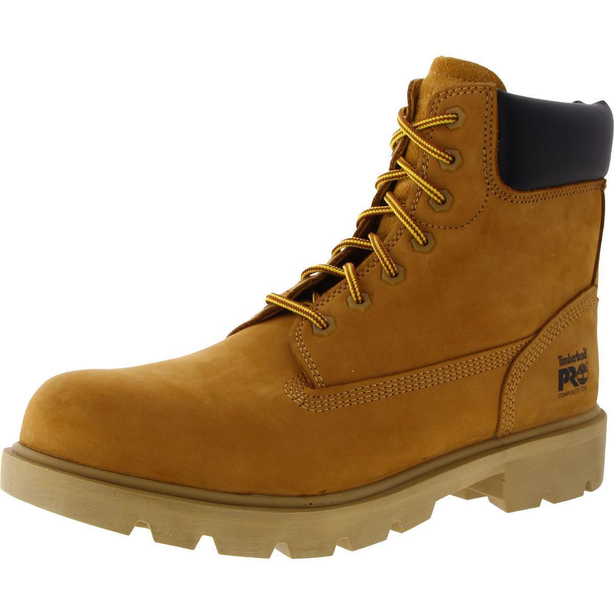 Timberland Mens Sawhorse Tan Flat Work Safety Boots Shoes 8 Wide E Bhfo 7243