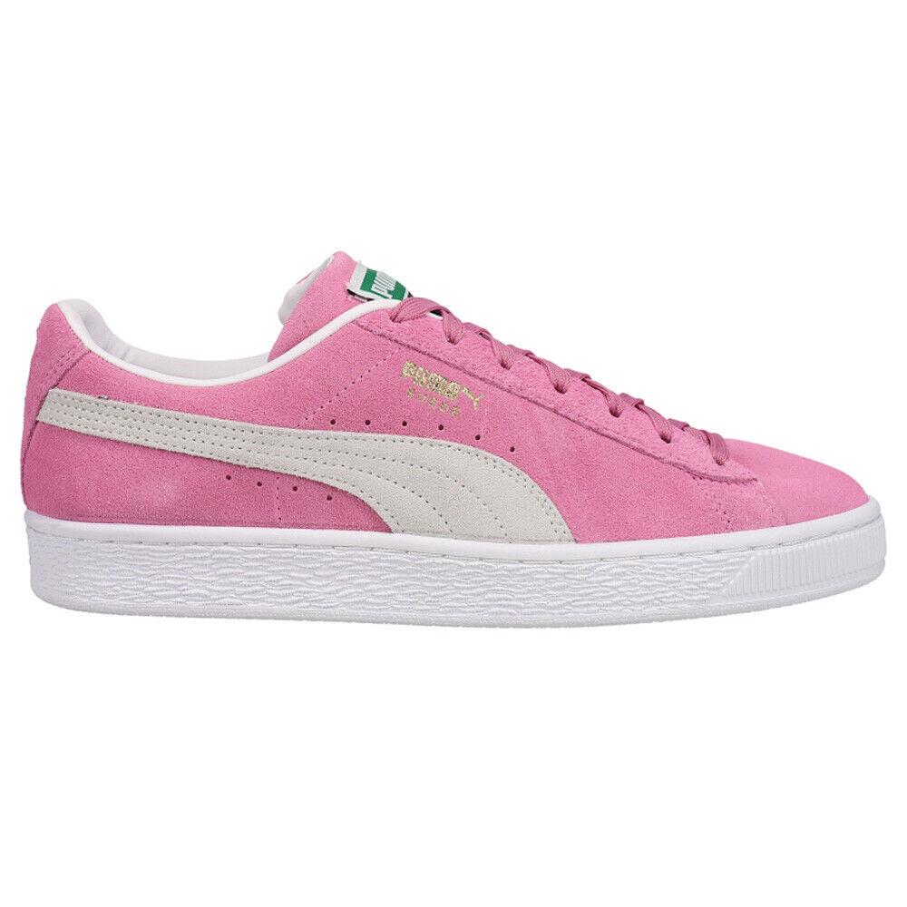 Puma Suede Classic Xxi Lace Up Womens Pink Sneakers Casual Shoes 381410-44