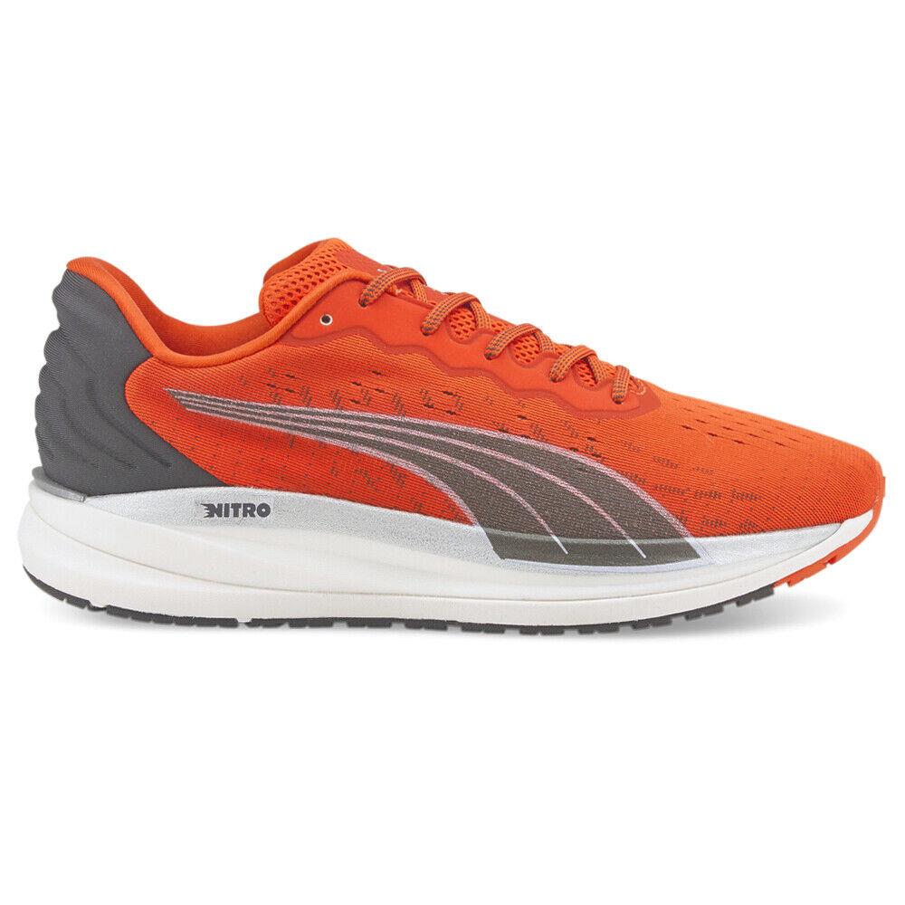 Puma Magnify Nitro Lace Up Running Mens Orange Sneakers Athletic Shoes 19517008