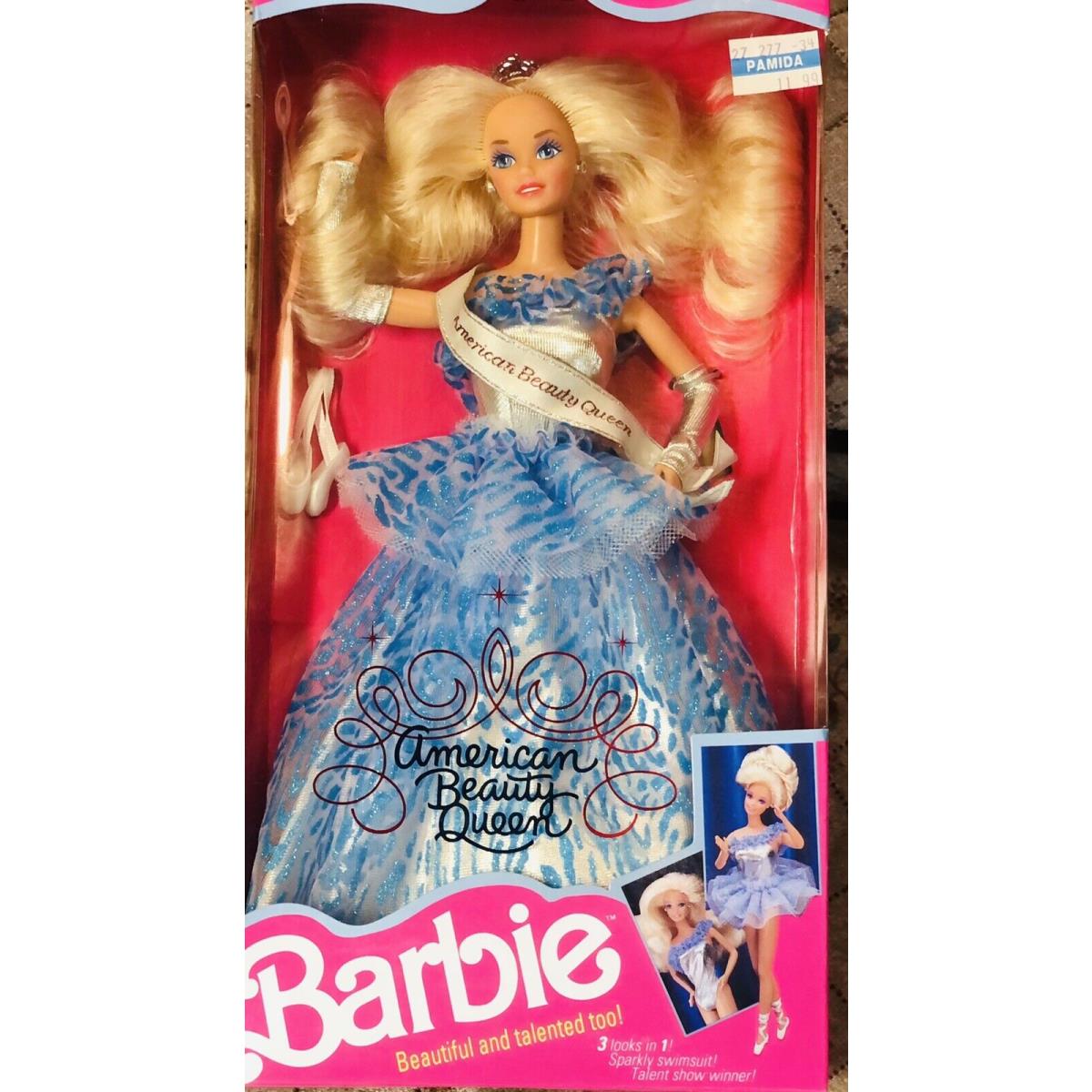 Mattel American Beauty Queen Barbie Doll 1991 Nrfb 3137 Vintage