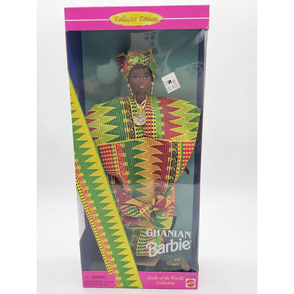 Barbie Ghanian Barbie Doll Mattel Collector Edition 1996 Dolls of The World